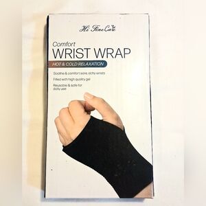 Hot/Cold Black Compression Wrist Wrap In Size S